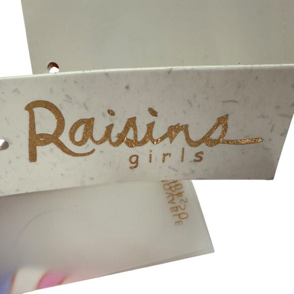 Raisins Rash Guard Bikini Top Girls Sz 16 Long Sleeve Colorful Pink Padded Swim - Picture 3 of 7